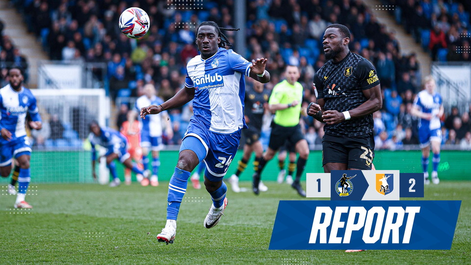 Match report v Mansfield 