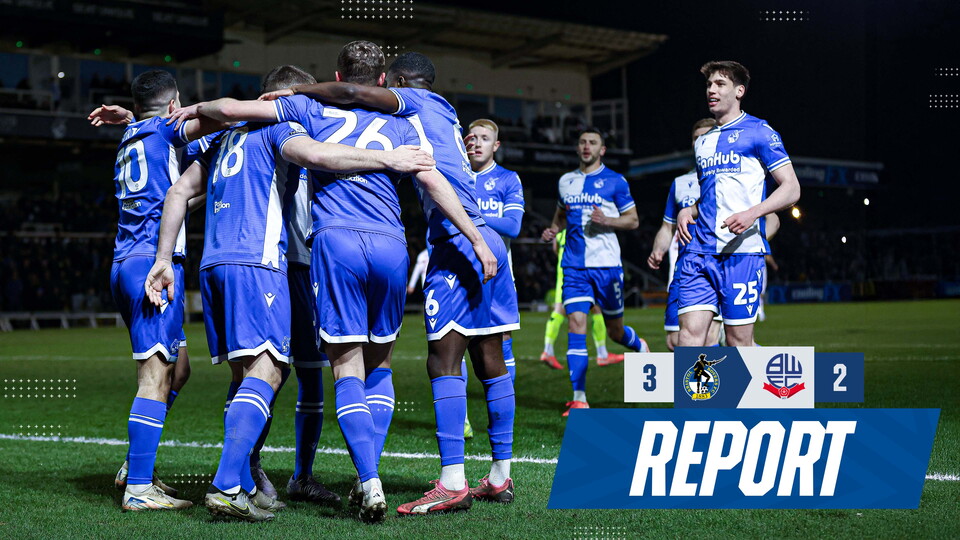 Report Bolton win