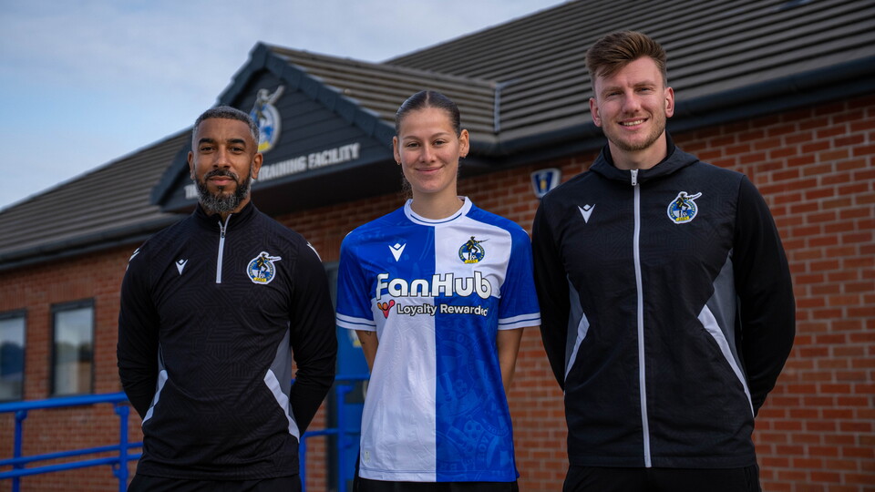 (From Left to Right) Assistant Manager Chris Douglas, Emily Arevalo and Nathan Hallett-Young in front of The Quarters..