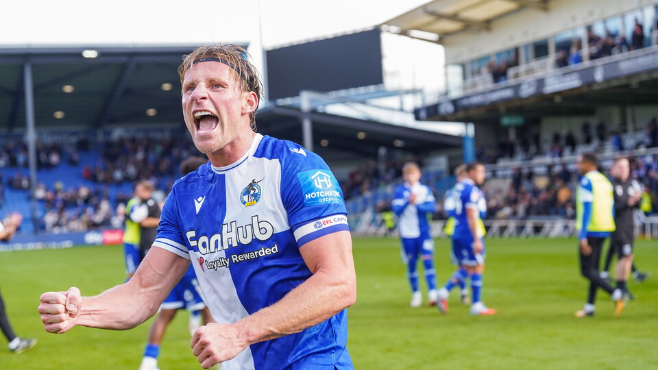 Alfie Kilgour celebrating