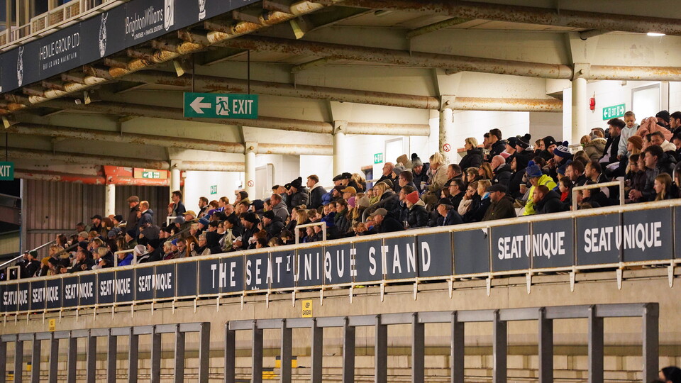 Fans in West Stand 