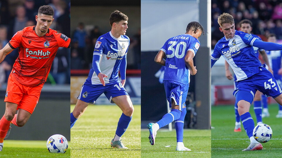 Luke Southwood, Joel Cotterill, Freddie Issaka, Ollie Dewsbury