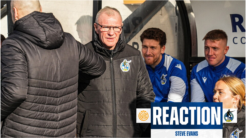 Steve Evans watching his team from the dugout