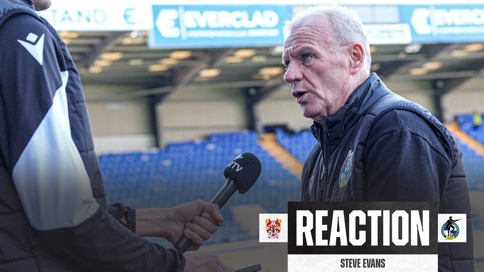 Steve Evans reacts versus Tranmere