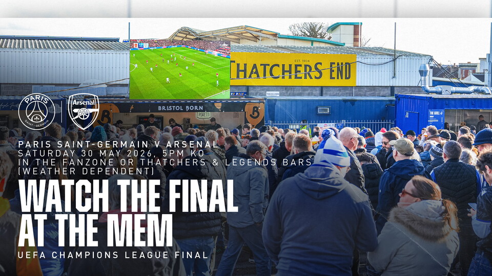 Champions League Final showing at the Memorial Stadium